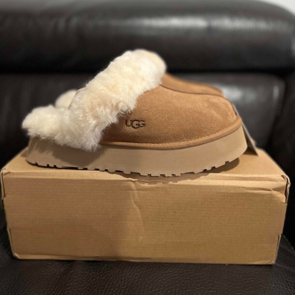 🥶🔥UGG Disquette Slipper Chestnut 
